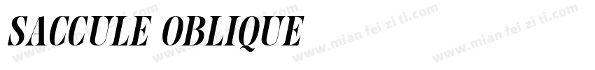 Saccule Oblique字体转换